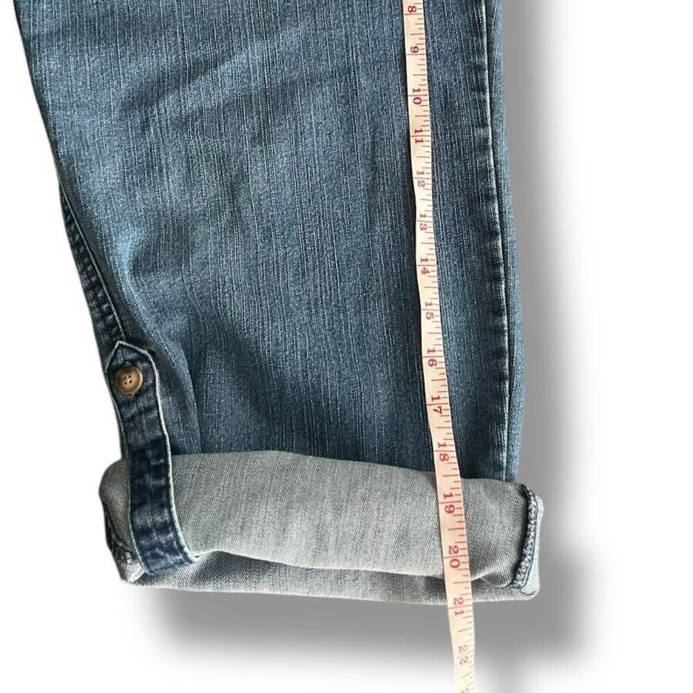 White Stag Jeans Women's Size 14 Blue Capris Adjust Stretch Denim Casual… - Picture 12 of 16